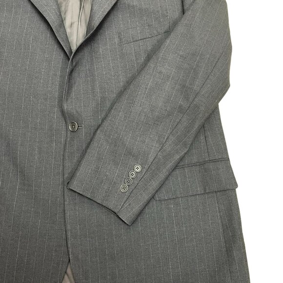 Brooks Brother's Mens Wool Blend Striped Dark Gray Blazer Size 48R - Picture 5 of 11